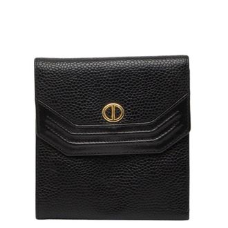 Dior Black Leather Wallet (Tri-Fold) (Pre-Owned)