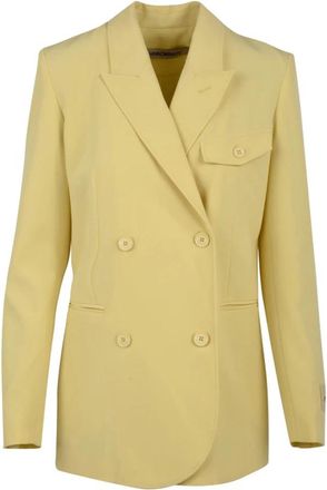 Hinnominate Hinnominate Jassen - Dames - Blazers - Geel - S - Polyester - Jassen
