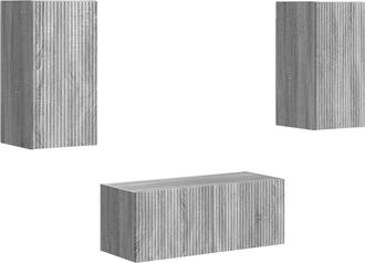 vidaXL Conjunto De Mueble De Tv 6 Uds. Sonoma Gris Vidaxl