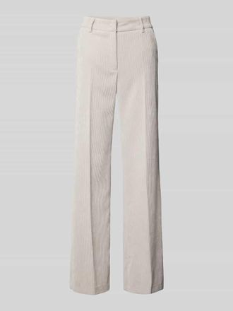 Cambio Cambio Wide Leg Cordhose mit G&uuml;rtelschlaufen in Beige, Gr&ouml;&szlig;e 42