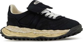 Miharayasuhiro Mens Slate Fabric Scott Sneakers Black