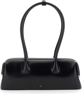 Osoi Osoi, Tassen, Dames, Zwart, ONE Size, Leer, Brede zwarte schoudertas