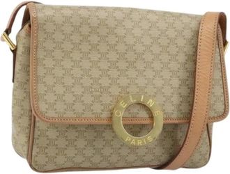 Celine Pre-owned Cross Body Bags, female, Beige, Size: ONE SIZE Pre-owned Vintage Plastic Shoulder Bag