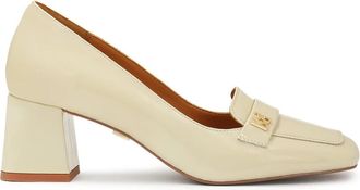Kazar Gelakte pumps met vierkante tenen - Dames - Pumps - Beige - 36 EU - Leer - Schoenen