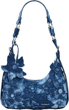 Desigual borsa media in denim blu