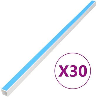 vidaXL Canaletas Para Cables Autoadhesivas Pvc 40x25 Mm 30 M Vidaxl