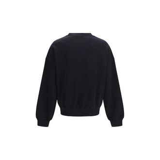Palm Angels Logo-Printed Cotton Sweatshirt - Black