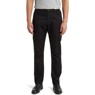 AG - Adriano Goldschmied Everett Commuter Performance Slim Straight Pants in True Black at Nordstrom, Size 35 X 32
