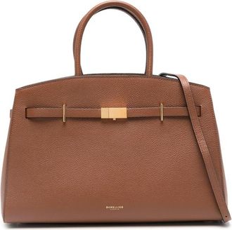 DeMellier Top Handle Leather Clutch Bag