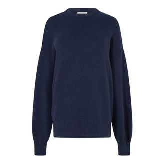 Jack Wills Dames/Dames Drop Shoulder Regular Sweater Top (Marine)