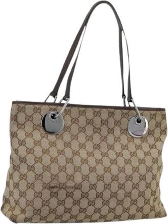 Gucci Pre-owned Vintage Tote Bag - Dames - Vintage Schoudertas - Bruin - ONE Size - Leer - Vintage