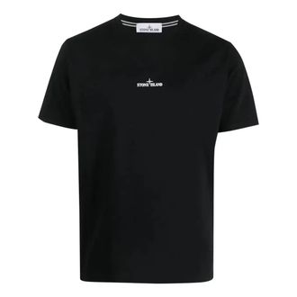 Stone Island Embroidered T-shirt Black 79152NS82-V0029