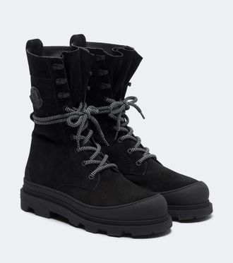 Moncler Vera suede lace-up boots