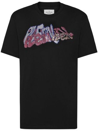 Philipp Plein Bombing Graffiti-print cotton T-shirt - men - Cotton - L - Black