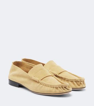 The Row Soft suede loafers