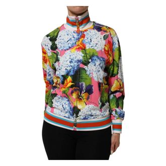 Dolce & Gabbana Dames, Sweatshirts & Hoodies, Veelkleurig, Maat: 2XS Viscose