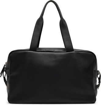 Mars&egrave;ll Bisaccia leather holdall - Black
