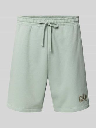 GAP Sweatshorts mit Logo und elastischem Bund in Hellgruen, Gr&ouml;&szlig;e XXL