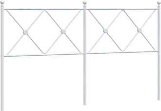 vidaXL Cabecero De Metal Blanco 150 Cm Vidaxl