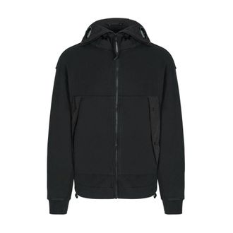 C.P. Company Diagonal Raised Boxy Hooded Top - Heren - Vesten met rits - Zwart - 2XL - Hoodies & sweatvesten