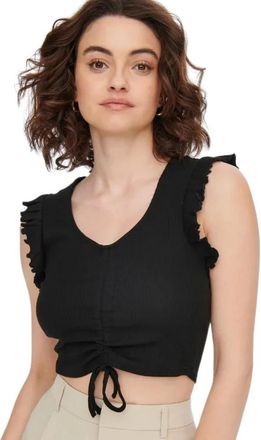 Only Mujer, Camisetas, Negro, Talla: M