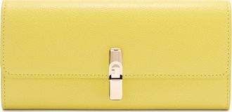 Furla Iride Continental Wallet Xl Mudec Yellow Textured Leather Woman