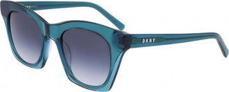 DKNY Womens DK541S-430 DK541S 51 430 Sunglasses - Green - One Size