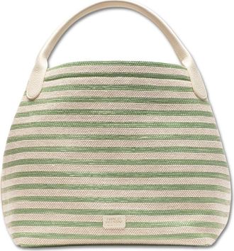Frances Valentine Sweet Pea Raffia Top Handle Bag in Green/Multi at Nordstrom