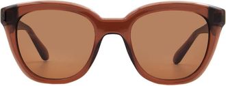 Ferragamo Brown Cat Eye Ladies Sunglasses SF2000S 232 52