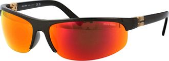 Miu Miu Womens Sunglasses 0mu A02s Khaki Metal Injected
