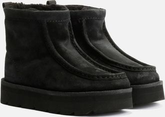 Clarks Womens Clarks Originals Meare Rooey Suede Womens Black Boots - Size: UK 6 / eu 39.5 / us 8.5