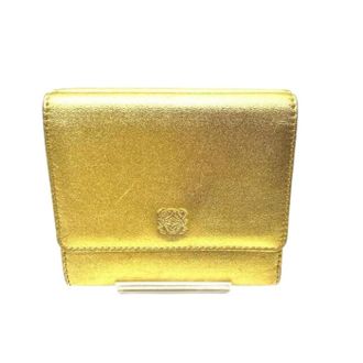 Loewe Pre-owned Wallets, female, Yellow, Size: ONE SIZE Pre-owned Leather Trifold Wallet
