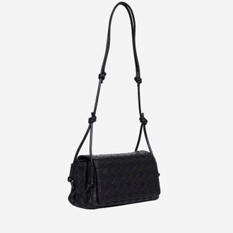 Bottega Veneta Womens Clutch Bag Notturno Black Leather Lambskin