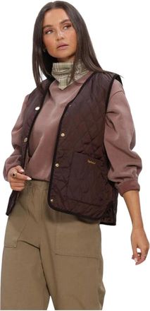 Barbour Jassen, Dames, Bruin, XL, Reimagined Icons Reversible Tartan Quilted Liner