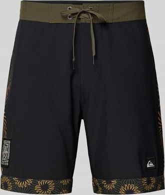 Quiksilver Regular Fit Shorts mit Logo-Patch Modell Nomad in BLACK, Gr&ouml;&szlig;e 30