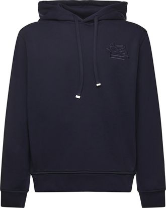 Etro Cotton Sweatshirt With Embroidered Monogram