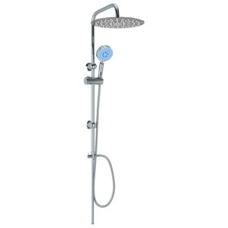 vidaXL Kit De Ducha Combinado Con Ducha De Mano Acero Inoxidable Vidaxl
