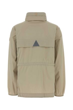 Moncler Womens Soulare Jacket Beige Polyester