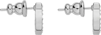 Ferragamo Womens Earrings Gancini Silver Metallic Brass