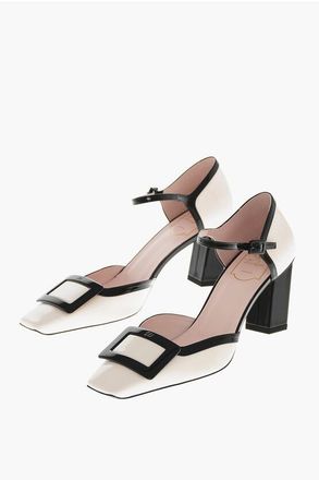 Roger Vivier Two-Tone Patent Mary Jane Pumps BELLE VIVIER 8cm size 39,5