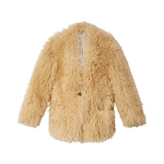 Isabel Marant Mylae Jas - Dames - Jassen - Beige - Maat: S Zijde