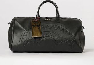 Sprayground Borsone in pelle sintetica con logo impresso