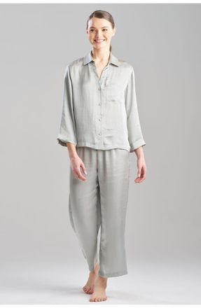 Natori ASHLEY Icon Notch PJ Set in Celadon at Nordstrom, Size X-Large