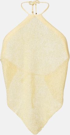 Bananhot Liz sequined halterneck top