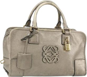Loewe Pre-owned Leren Handtas - Dames - Vintage Handtas - Geel - ONE Size - Leer - Vintage