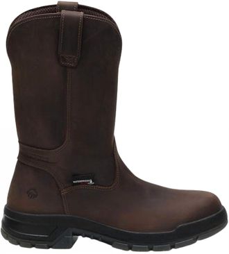 Wolverine Mens Comp Toe Wellington Boot In Dark Brown