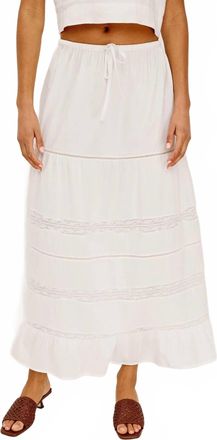 Rails Hettie Maxi Skirt In White