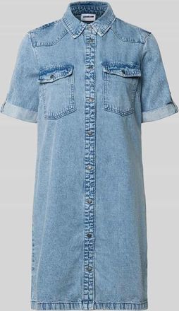 Noisy May Jeanskleid mit Brusttaschen Modell NEW SIGNE in Hellblau, Gr&ouml;&szlig;e XS