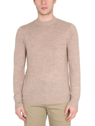 Ballantyne Beige Crew Neck Sweaters