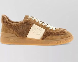 Valentino Garavani upvillage sneakers round toe fur trim